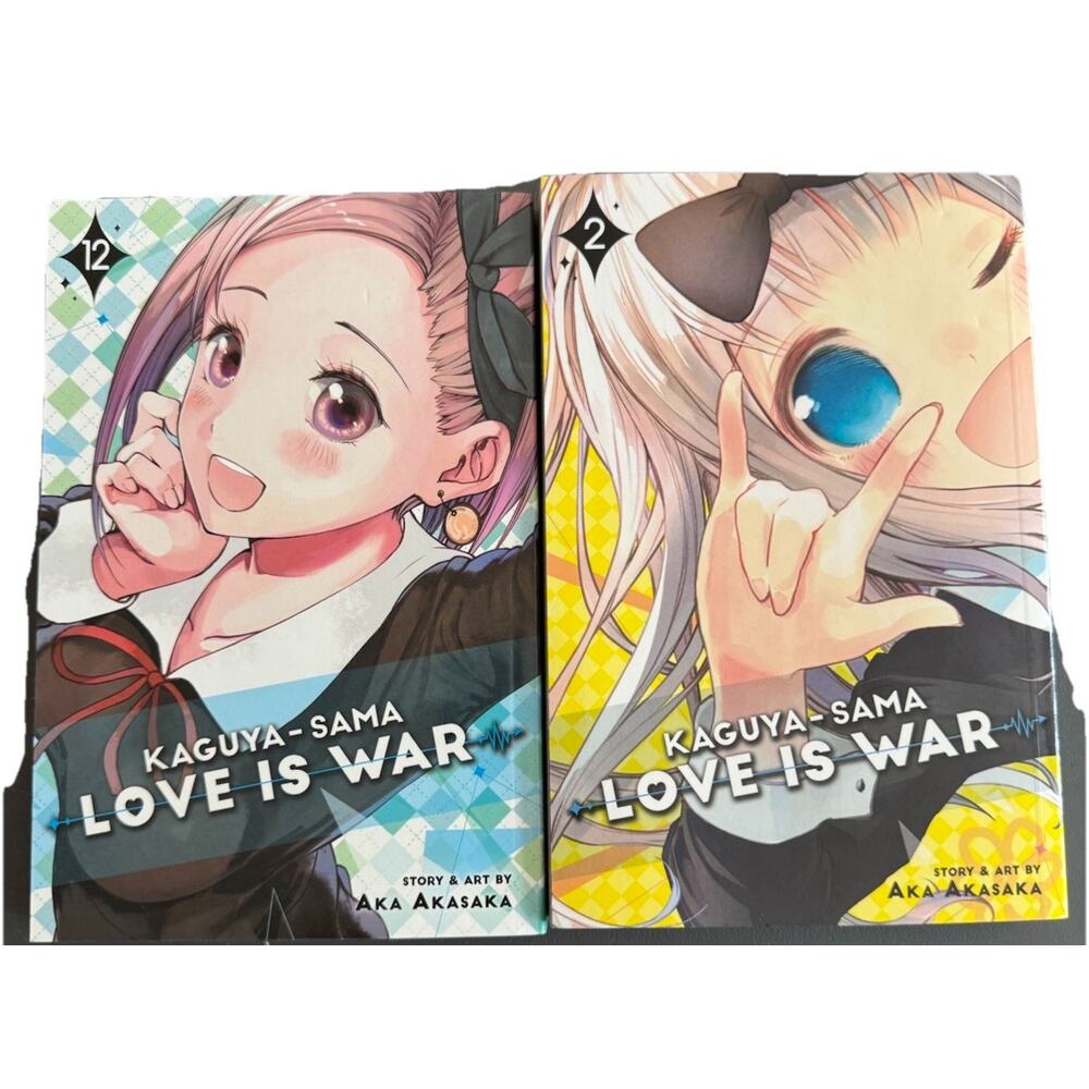 Kaguya-Sama: Love Is War, Vol. 2 & 12 Paperback By Aka Aksaka Manga Anime